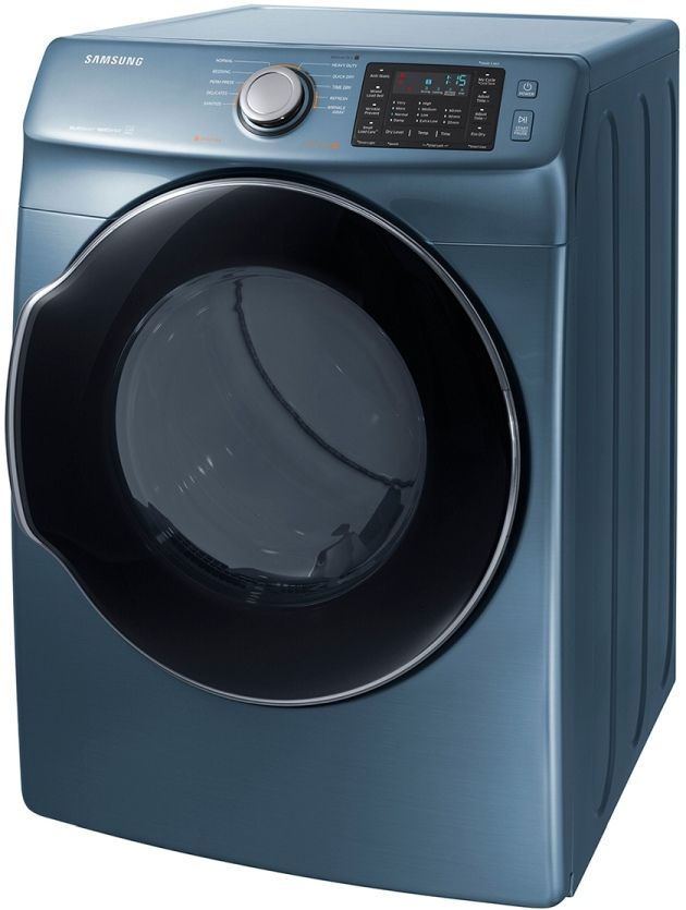 Samsung 7.5 Cu. Ft. Azure Blue Front Load Electric Dryer 3