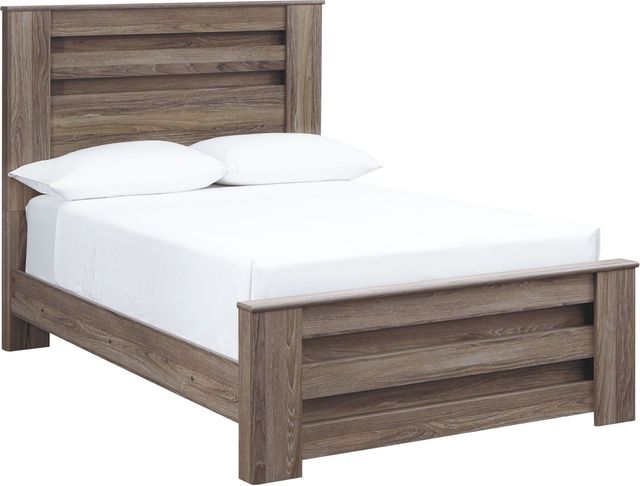 Signature Design by Ashley® Zelen Warm Gray Full Panel Bed-0