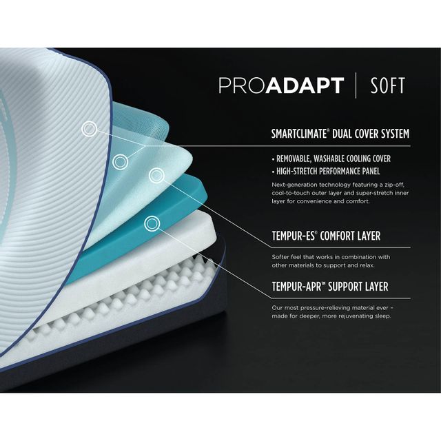 TEMPUR-Pedic ProAdapt® Soft 12" Full Mattress-3
