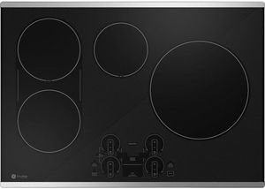 GE Profile™ 30" Black/Stainless Built-In Induction Cooktop
