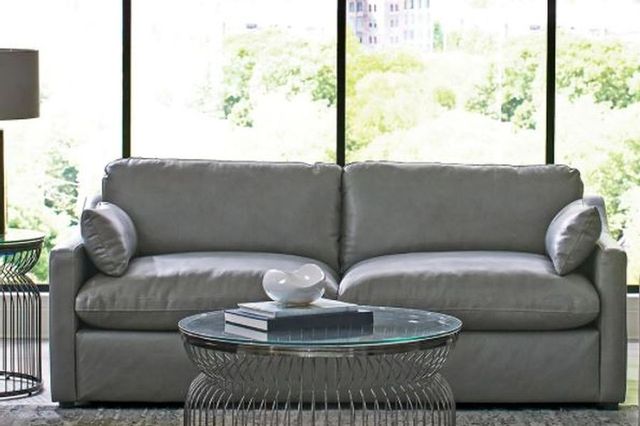 Coaster® Grayson Grey Sloped Arm Upholstered Sofa