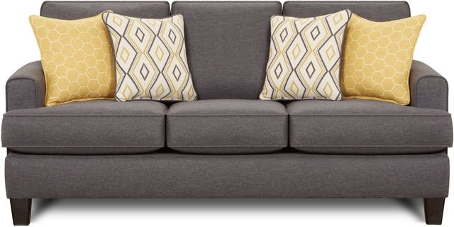 Fusion Furniture Maxwell Gray Dark Gray Sofa-0