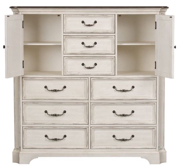 Liberty Furniture Abbey Road White Dressing Chest-2