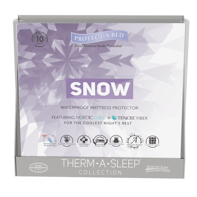 Protect-A-Bed® Therm-A-Sleep® White Snow Waterproof California King Mattress Protector