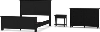 homestyles® Oak Park 3-Piece Black Queen Panel Bedroom Set