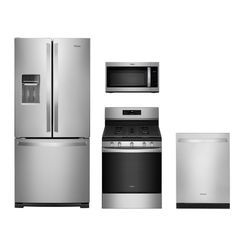 Whirlpool 4 Piece Stainless Steel Kitchen Package