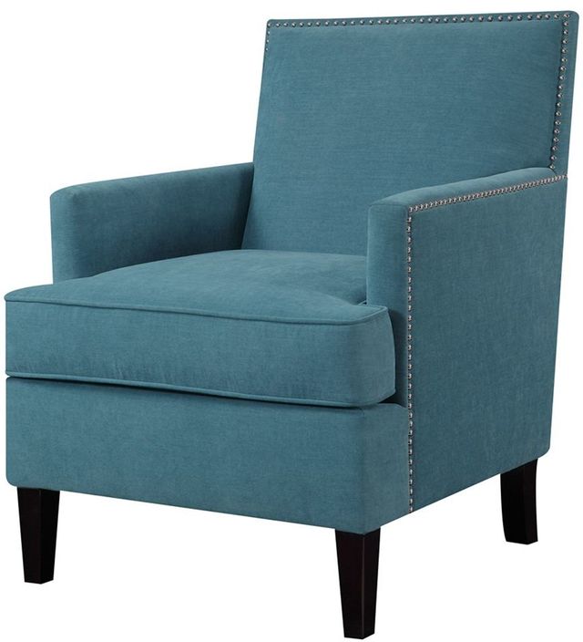 Olliix by Madison Park Blue Colton Track Arm Club Chair | Bob Mills ...