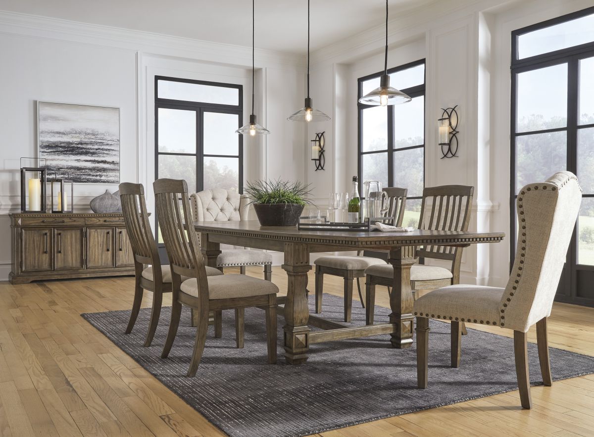 Signature Design by Ashley® Markenburg Beige/Brown Dining Chair - Set ...