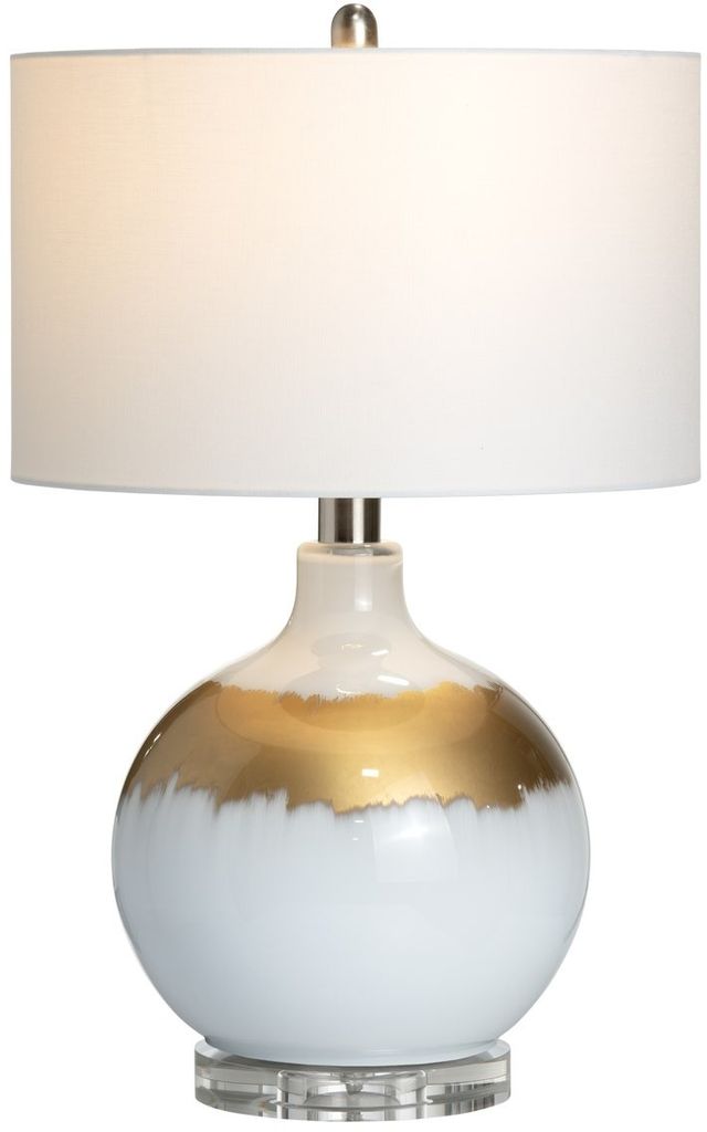 Crestview Collection Dana White Table Lamp | Miskelly Furniture