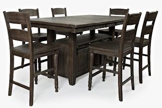 Jofran Inc. Madison County Brown High/Low Dining Table 3