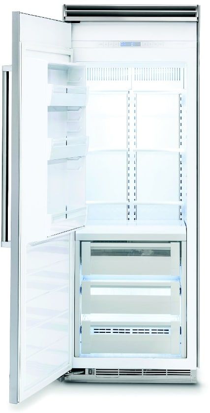 Viking® 5 Series 15.9 Cu. Ft. Pacific Grey Professional Left Hinge All Freezer 1