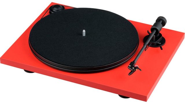 Pro-Ject Matte Red Audiophile Plug and Play Turntable 0