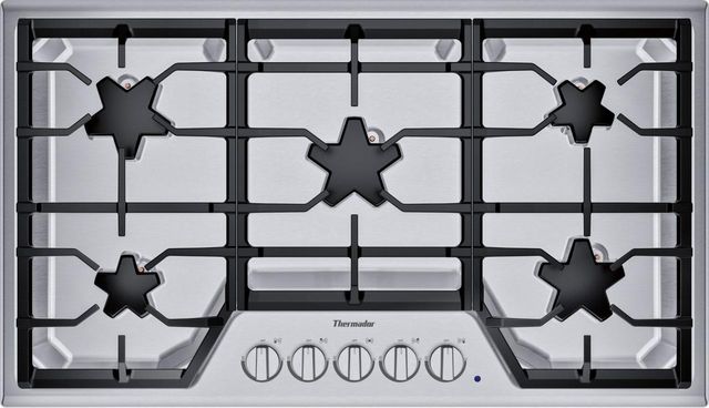 Thermador® 36" Stainless Steel Masterpiece® Star® Gas Cooktop-0
