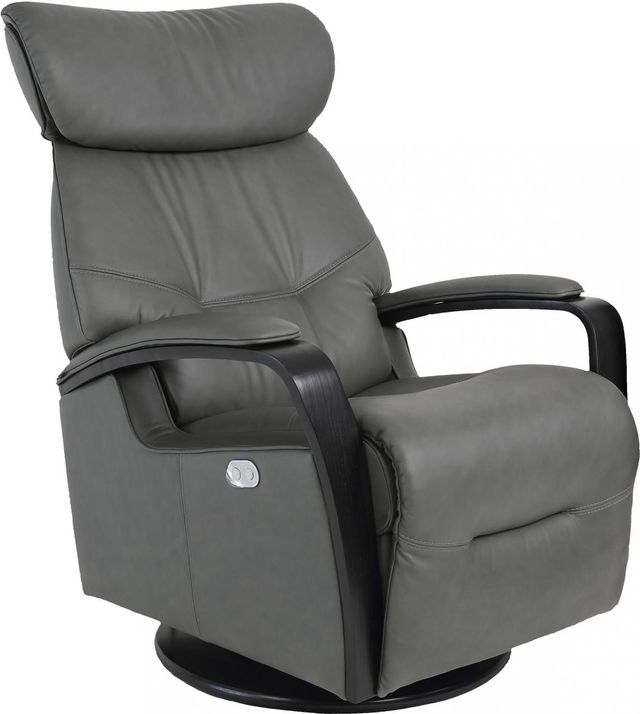Fjords® Relax Rio Grey Large Dual Motion Swivel Recliner 0