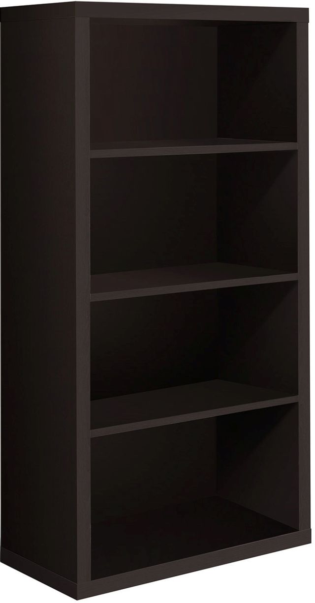 Monarch Specialties Inc. 48"H Espresso Bookcase with Adjustable Shelves 0