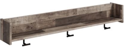 Signature Design by Ashley® Neilsville Multi Gray Wall Mounted Coat Rack with Shelf-0