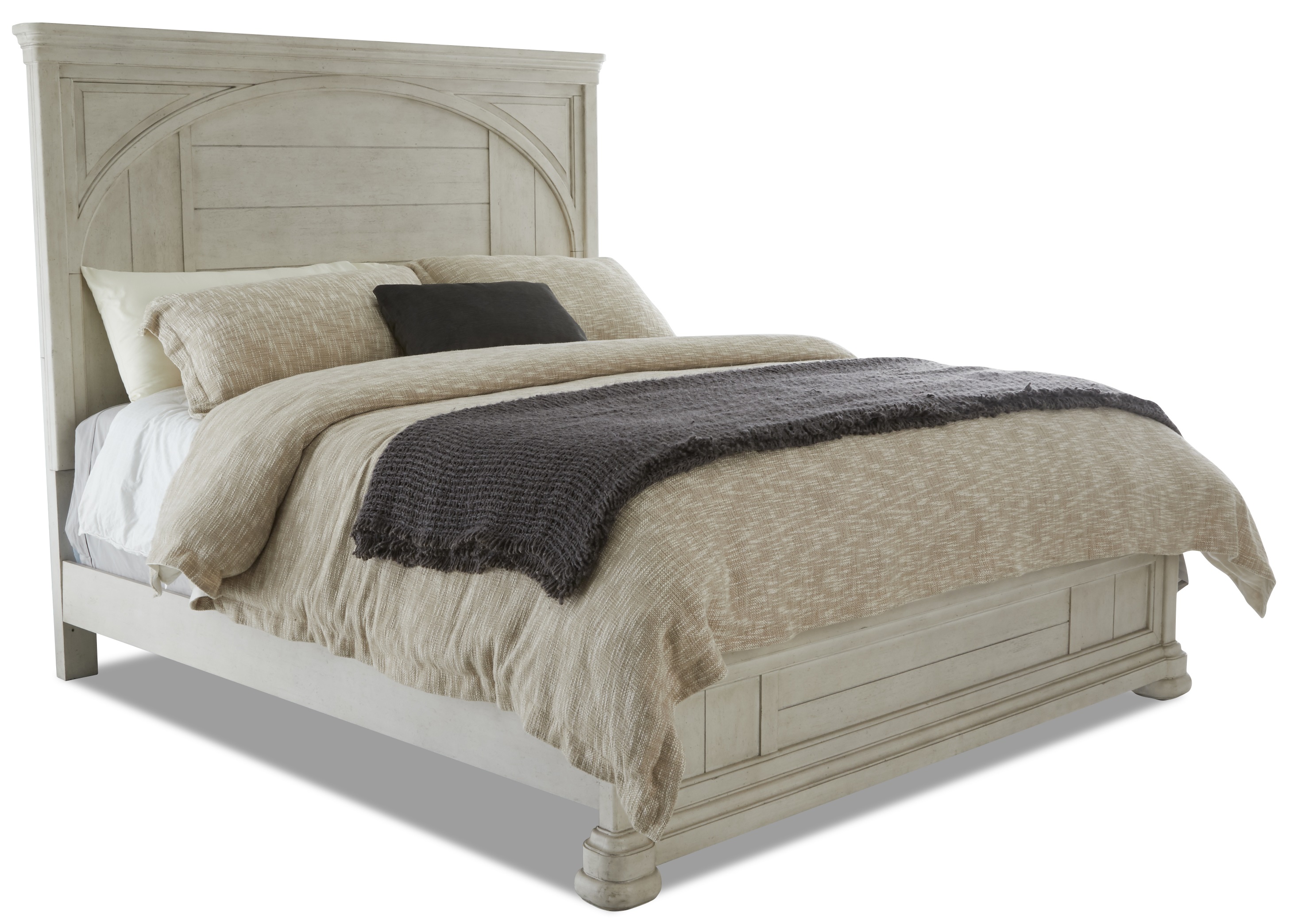 Klaussner® Nashville Queen White Bed
