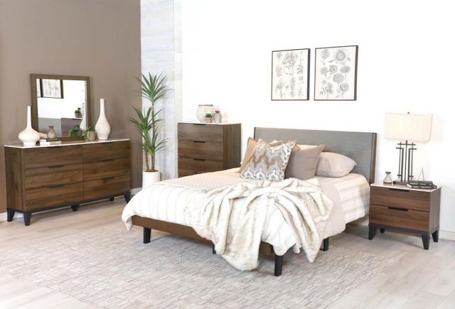 contemporary nightstand in a bedroom