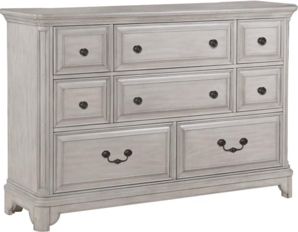 Magnussen Home® Windsor Lane Weathered White Drawer Dresser | Fischer ...