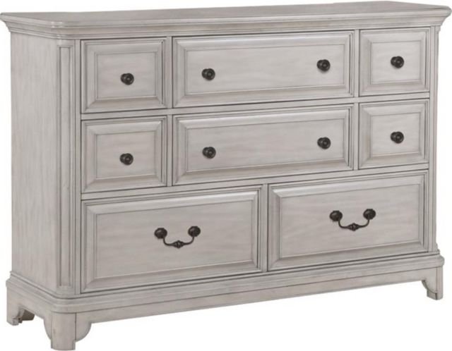 Magnussen Home® Windsor Lane Weathered White Drawer Dresser