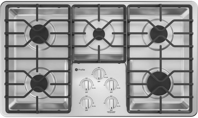 GE Profile™ 36" Stainless Steel Gas Cooktop