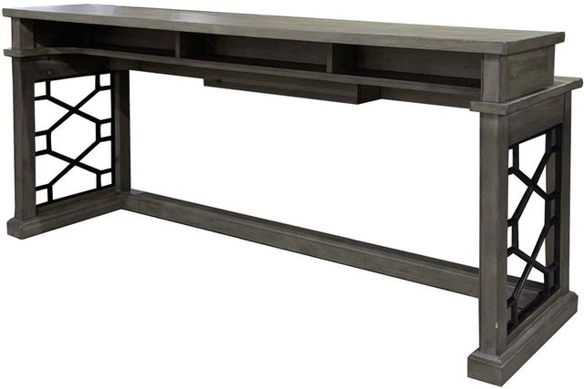 Parker House® Sundance Smokey Grey Console Table with 3 Stools 2