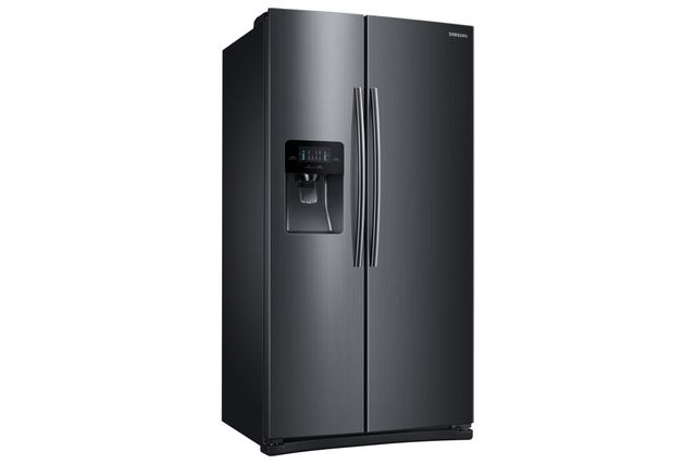 Samsung 24.5 Cu. Ft. Side-By-Side Refrigerator-Fingerprint Resistant Black Stainless Steel 1