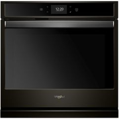 Whirlpool® 30" Print Resist Black Stainless Electric Built In Single Oven-WOS72EC0HV