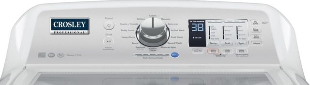 Crosley Professional® 4.5 Cu. Ft. White Top Load Washer 2
