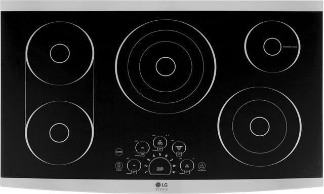 LG Studio 36" Stainless Steel Frame Electric Cooktop-2