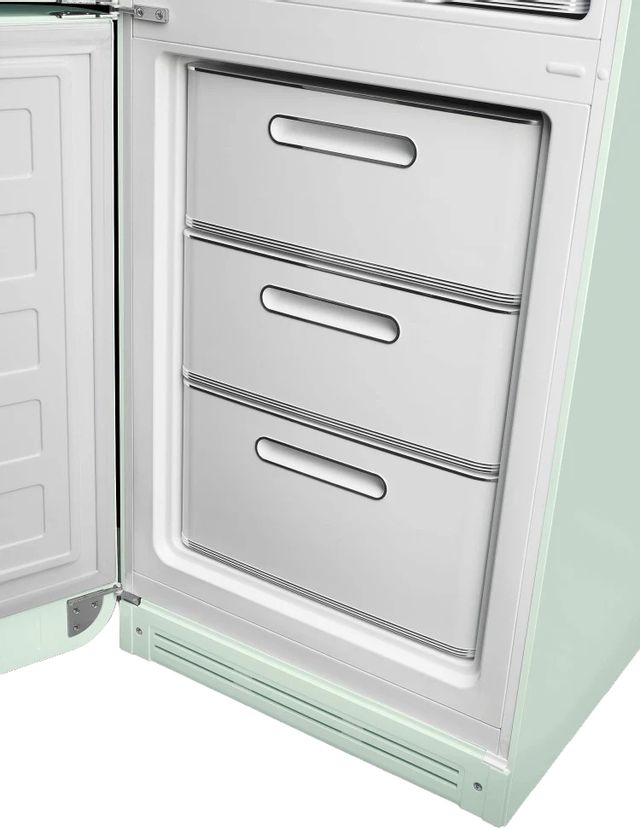 Smeg 50's Retro Style Aesthetic 11.7 Cu. Ft. Pastel Green Bottom Freezer Refrigerator 4