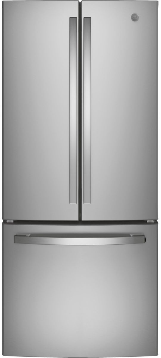 GE® 30 in. 20.8 Cu. Ft. Fingerprint Resistant Stainless Steel French Door Refrigerator-0