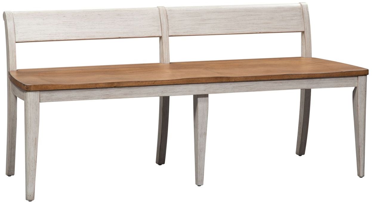 Liberty Furniture Farmhouse Reimagined Two-Tone Bench