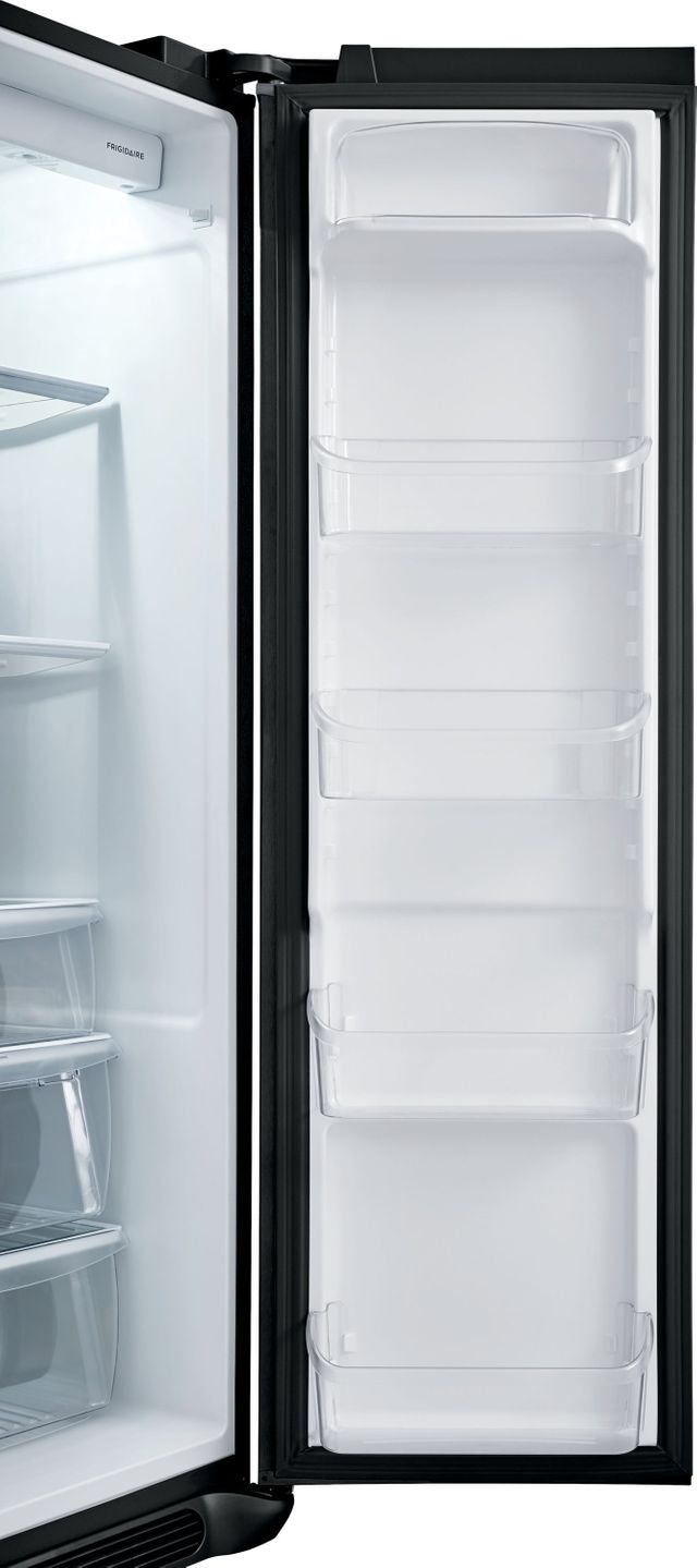 Frigidaire® 25.5 Cu. Ft. Ebony Black Standard Depth Side By Side Refrigerator 5