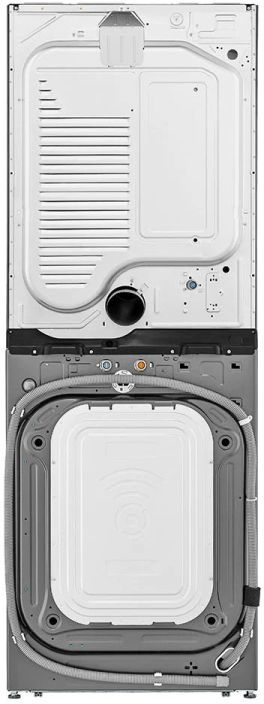 LG Studio WashTower™ 5.0 Cu. Ft. Washer, 7.4 Cu. Ft. Dryer Noble Steel Stack Laundry 11