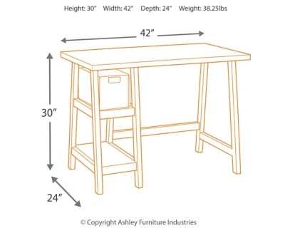 Signature Design by Ashley® Mirimyn Teal 42" Home Office Desk-3