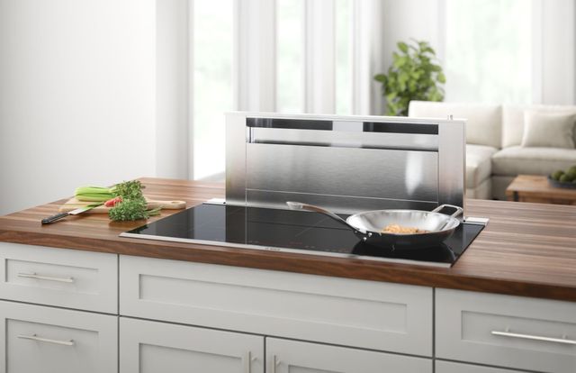 Bosch® 800 Series 36" Black With Stainless Steel Frame Induction Cooktop-3