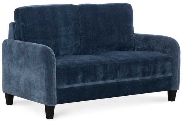 Home Furniture Outfitters Everly Blue Loveseat-0