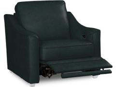 Craftmaster L9 Recliner Power Black Leather Arm Chair