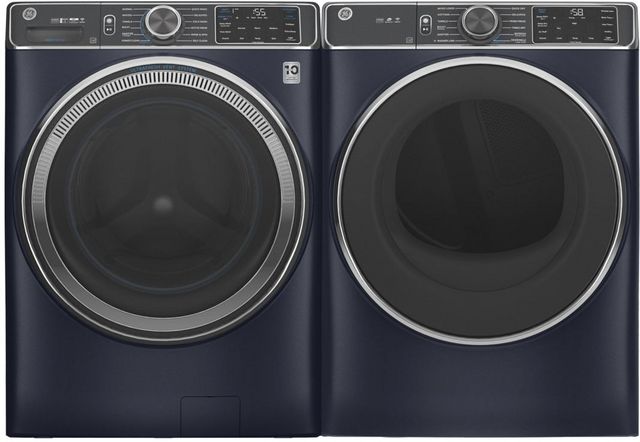 GE® Sapphire Blue Front Load Laundry Pair-0