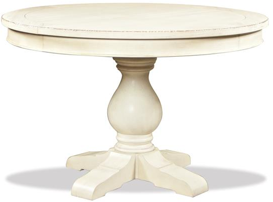 Riverside Furniture Aberdeen 3-Piece Weathered Worn White Dining Table-0