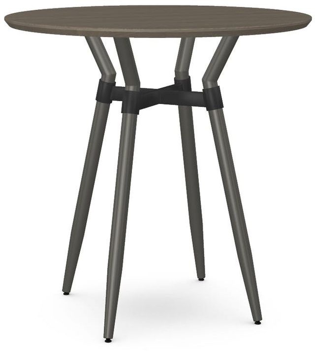 Amisco Link Solid Ash Round Bar Table