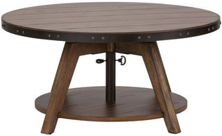 Liberty Furniture Aspen Skies Weathered Brown Motion Cocktail Table