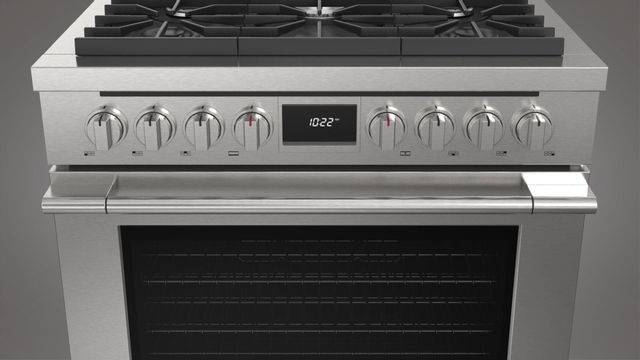Fulgor® Milano Accento Stainless Steel 36" Pro Style Dual Fuel Range 10