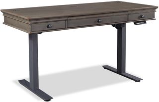 Aspenhome® Oxford Peppercorn 60" Adjustable Lift Desk Top