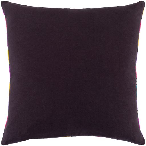Surya Geometry Bright Purple 20" x 20" Toss Pillow with Down Insert-3