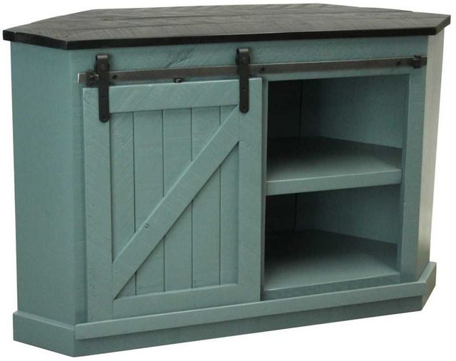 American Heartland Manufacturing Rustic Two Tone Winsome Corner TV Stand