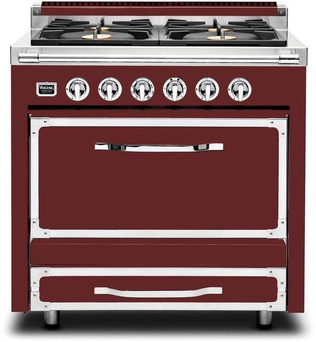 Viking® Tuscany 36" Reduction Red Dual Fuel Natural Gas Pro-Style Range