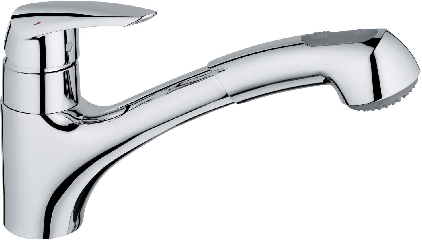 Grohe Eurodisc StarLight Chrome Single-Handle Kitchen Faucet