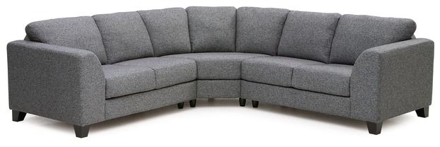 Palliser® Furniture Juno 3-Piece Gray Sectional